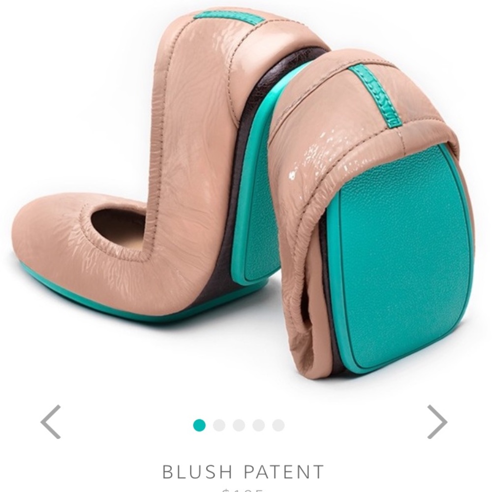 Blush Patent Tieks Size 10